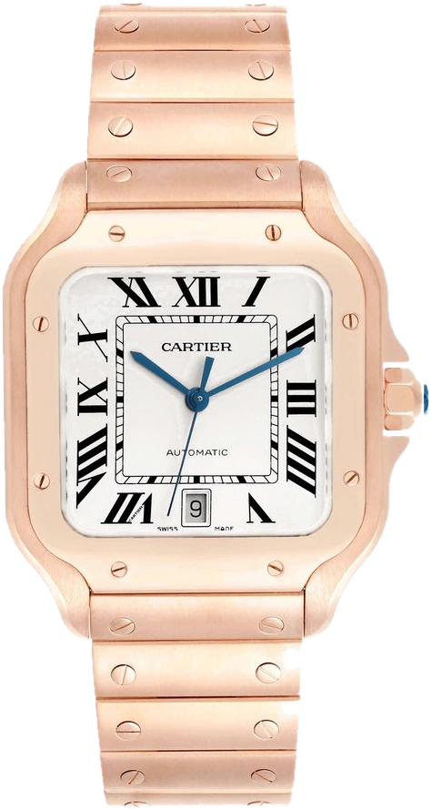 Cartier Santos de Cartier Large (Silver opaline Dial), reference WGSA0018, at Yousef Watch