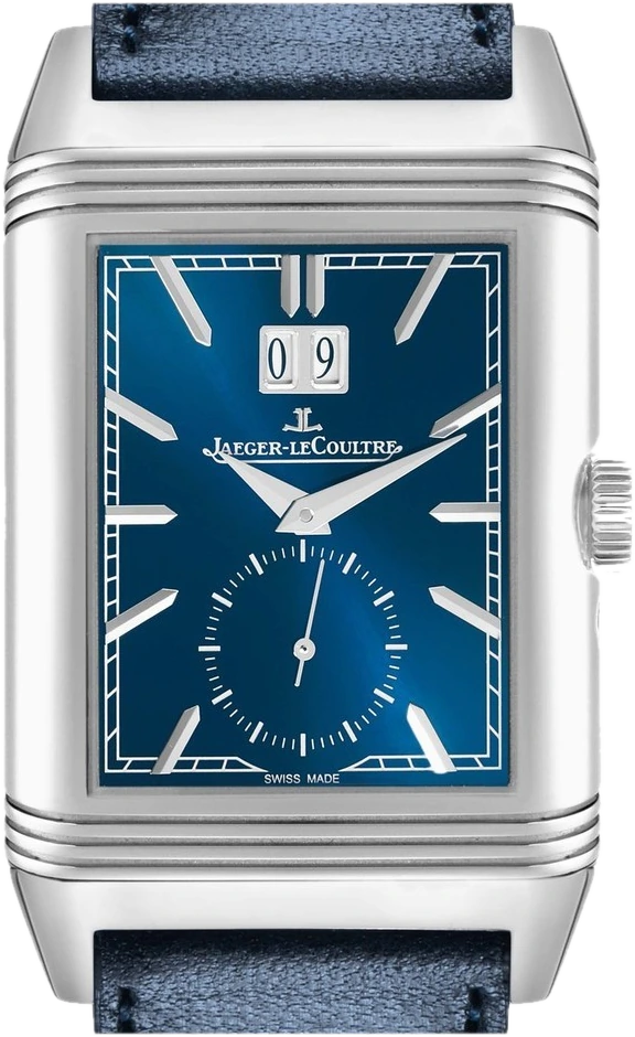 Jaeger-LeCoultre Reverso Tribute (Blue sunray Dial), reference Q714845J, at Yousef Watch