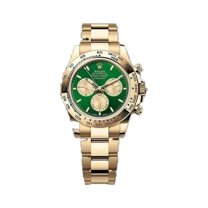 Rolex Cosmograph Daytona (Green), reference 126508, at Yousef Watch