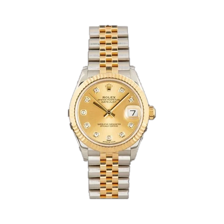 Rolex Datejust 31 (Champagne Diamond), reference 278273G, at Yousef Watch