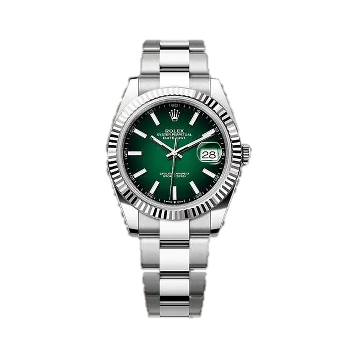 Rolex Datejust 41 (Green Ombre), reference 126334, at Yousef Watch