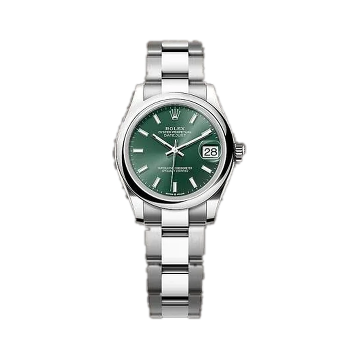 Rolex Datejust 31 (Green Index), reference 278240, at Yousef Watch