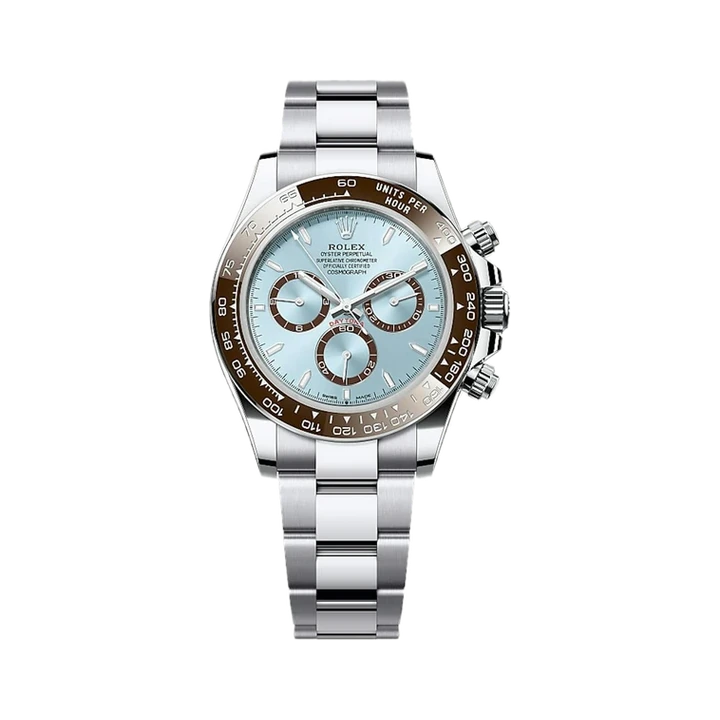 Rolex Cosmograph Daytona (Platinum Ice Blue), reference 126506, at Yousef Watch