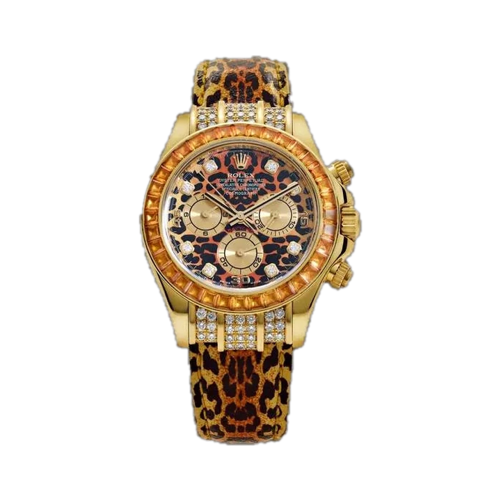 Rolex Cosmograph Daytona (Leopard), reference 116598SACO, at Yousef Watch