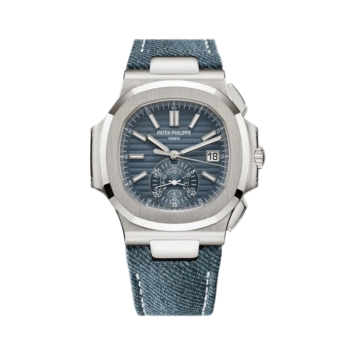 Patek Philippe Nautilus Flyback Chronograph (White Gold), reference 5980/60G-001, at Yousef Watch