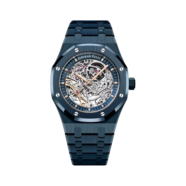 Audemars Piguet Royal Oak Double Balance Wheel Openworked (Blue Ceramic), reference 15416CD.OO.1225CD.01