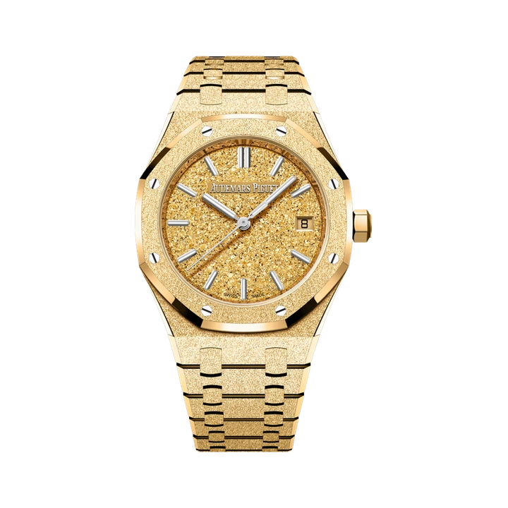 Audemars Piguet Royal Oak Frosted Gold (Yellow Gold), reference 77450BA.GG.1361BA.01, at Yousef Watch