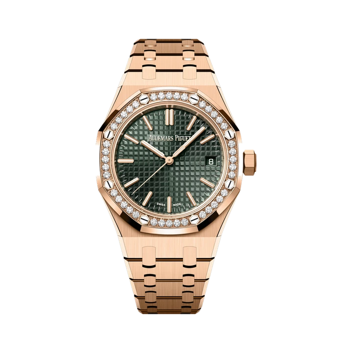 Audemars Piguet Royal Oak Selfwinding 37 (Khaki), reference 15551OR.ZZ.1356OR.06, at Yousef Watch