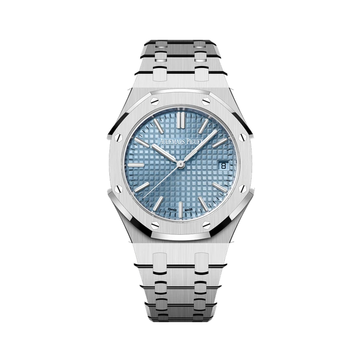 Audemars Piguet Royal Oak Selfwinding 37 (Light Blue), reference 15550ST.OO.1356ST.08, at Yousef Watch