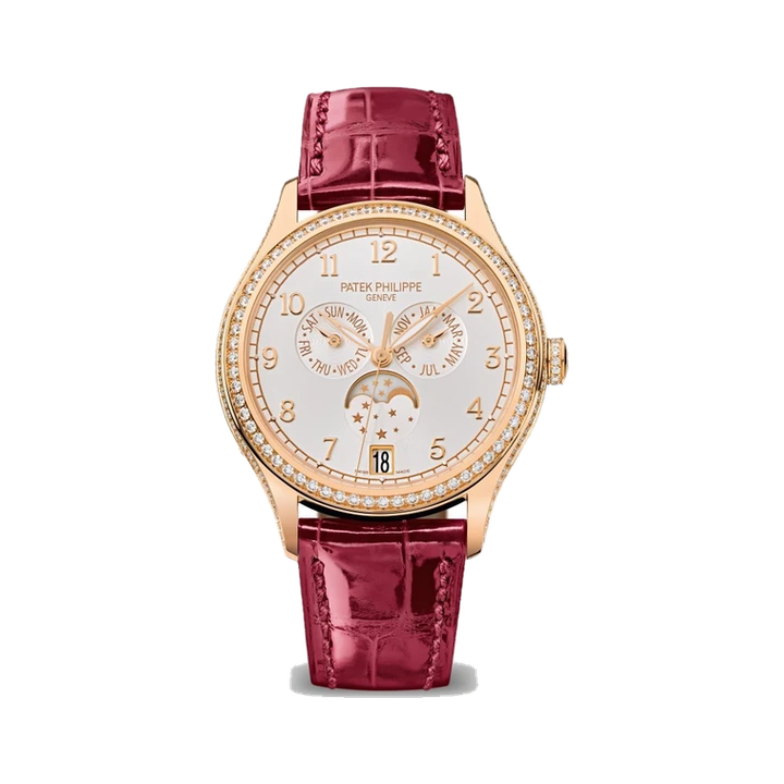 Patek Philippe Annual Calendar Moon Phases (Diamond Bezel), reference 4947R-001, at Yousef Watch