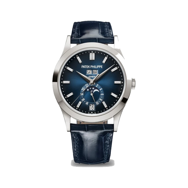 Patek Philippe Annual Calendar Moon Phases (Blue), reference 5396G-017, at Yousef Watch