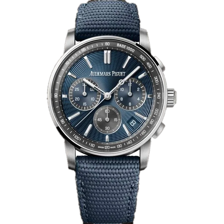 Audemars Piguet Code 11.59 Selfwinding Chronograph (Blue), reference 26393ST.OO.A348KB.01, at Yousef Watch