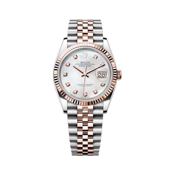 Rolex Datejust 36 (Mother-of-Pearl Diamond), reference 126231NG, at Yousef Watch