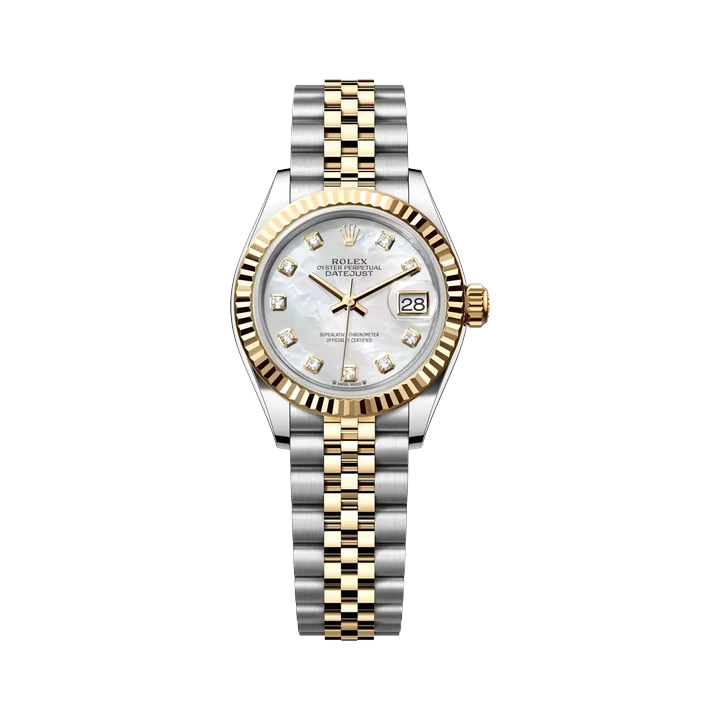 Rolex Lady-Datejust 28 (Mother-of-Pearl Diamond), reference 279173NG, at Yousef Watch
