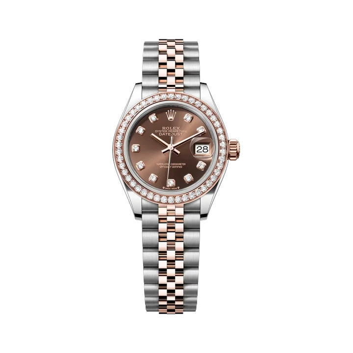 Rolex Lady-Datejust 28 (Chocolate Diamond), reference 279381RBR, at Yousef Watch