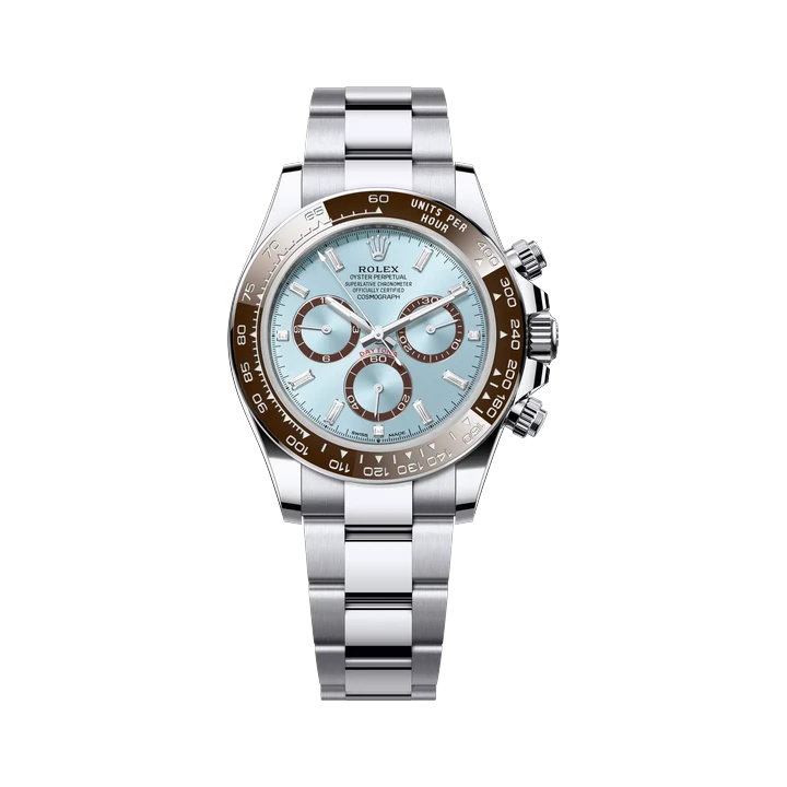 Rolex Cosmograph Daytona (Ice Blue Baguette), reference 126506G, at Yousef Watch
