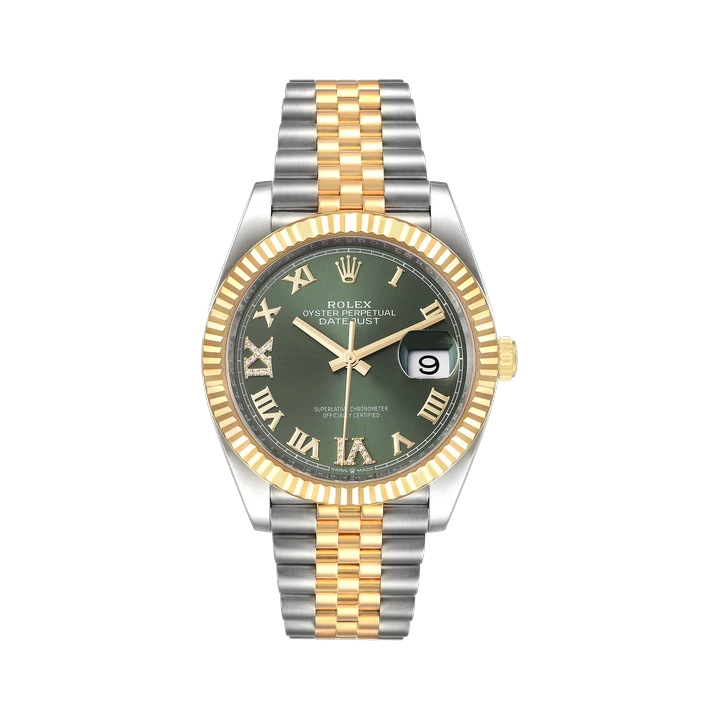 Rolex Datejust 36 (Olive Green Roman), reference 126233, at Yousef Watch