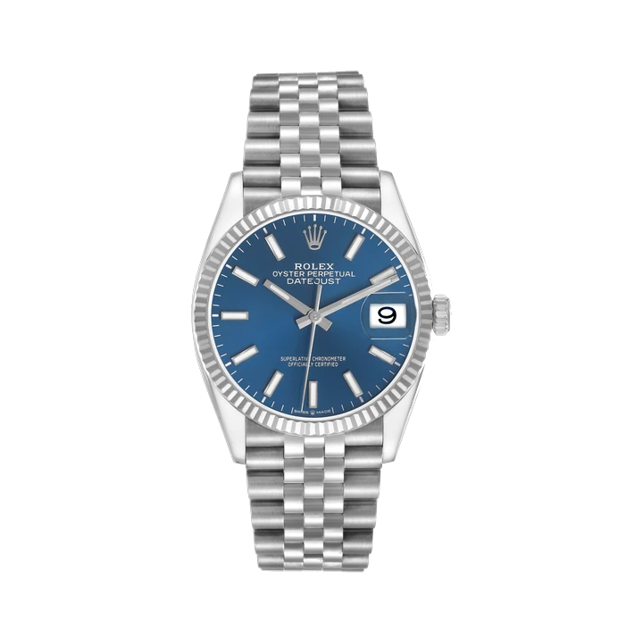 Rolex Datejust 36 (Blue Index), reference 126234, at Yousef Watch