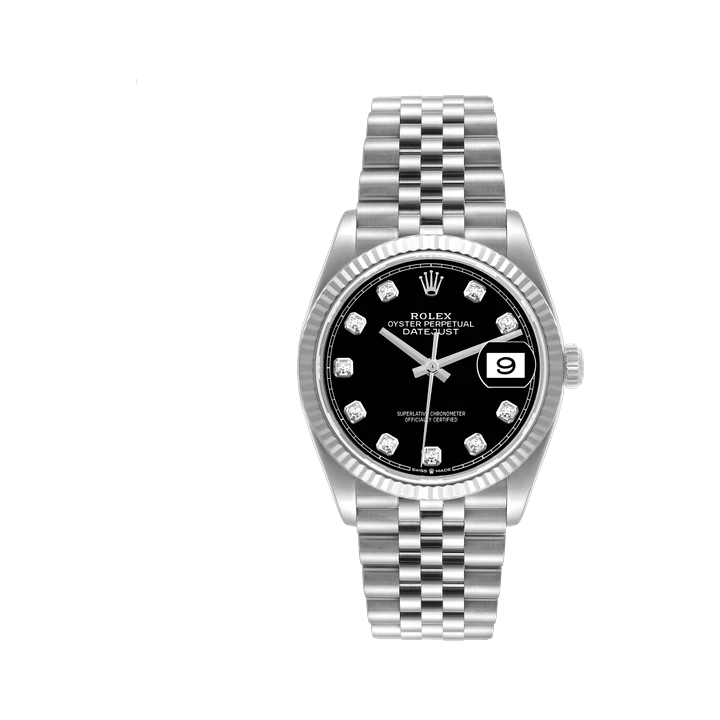 Rolex Datejust 36 (Black Diamond), reference 126234G, at Yousef Watch
