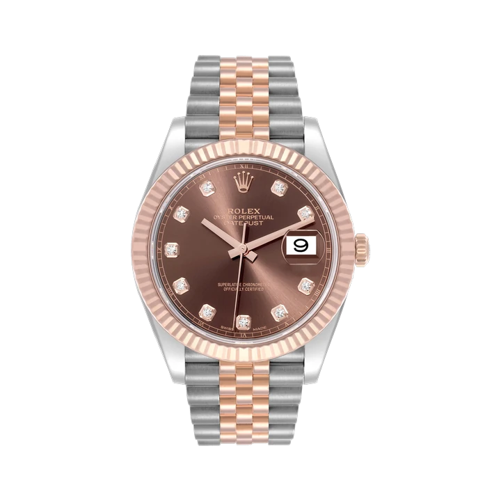 Rolex Datejust 41 (Chocolate Diamond), reference 126331G, at Yousef Watch