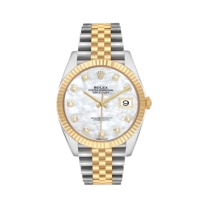 Rolex Datejust 41 (Mother-of-Pearl Diamond), reference 126333NG, at Yousef Watch