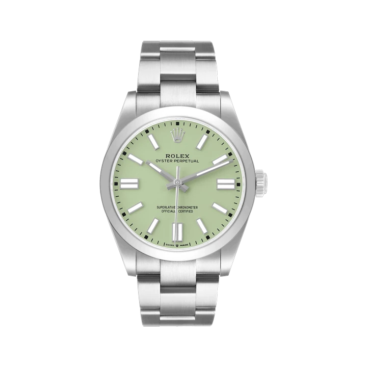 Rolex Oyster Perpetual 41 (Pistachio), reference 134300, at Yousef Watch