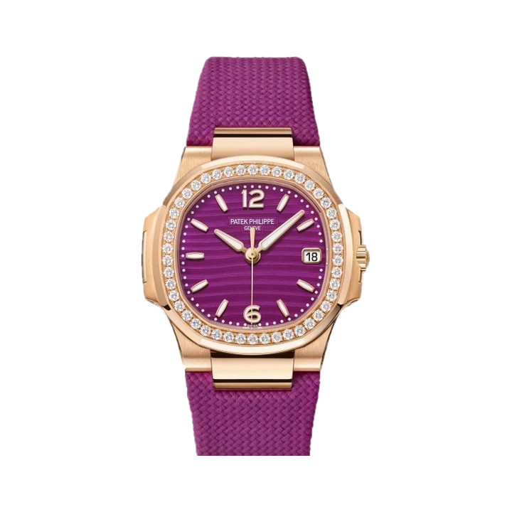Patek Philippe Nautilus Ladies (Purple, Strap), reference 7010R-013