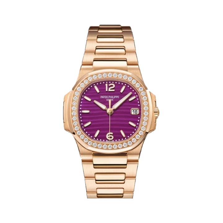 Patek Philippe Nautilus Ladies (Purple), reference 7010/1R-013, at Yousef Watch
