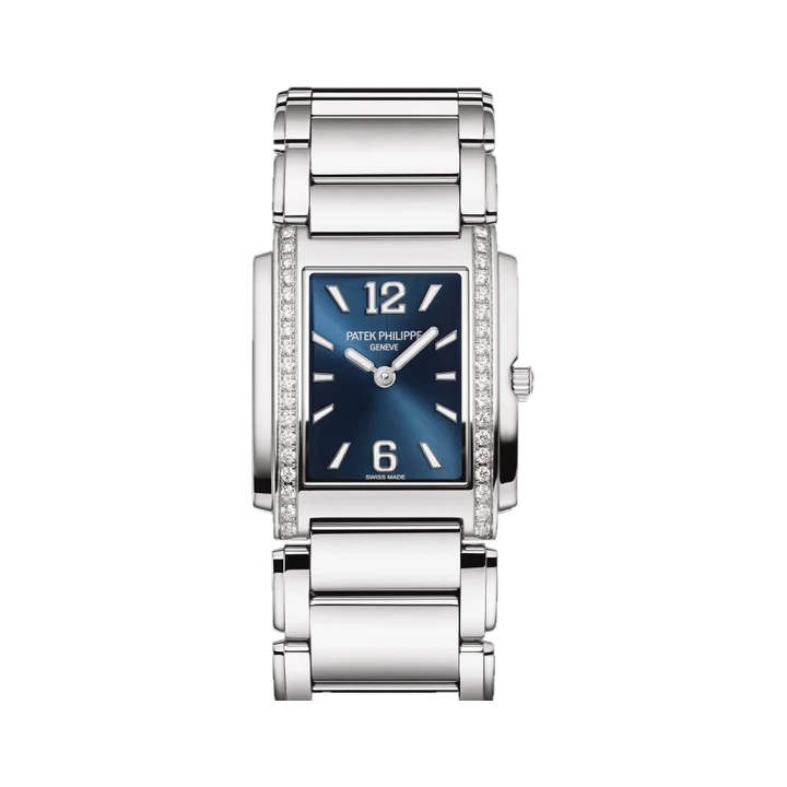 Patek Philippe Twenty~4 (Blue, Diamond-Set), reference 4910/1200A-001