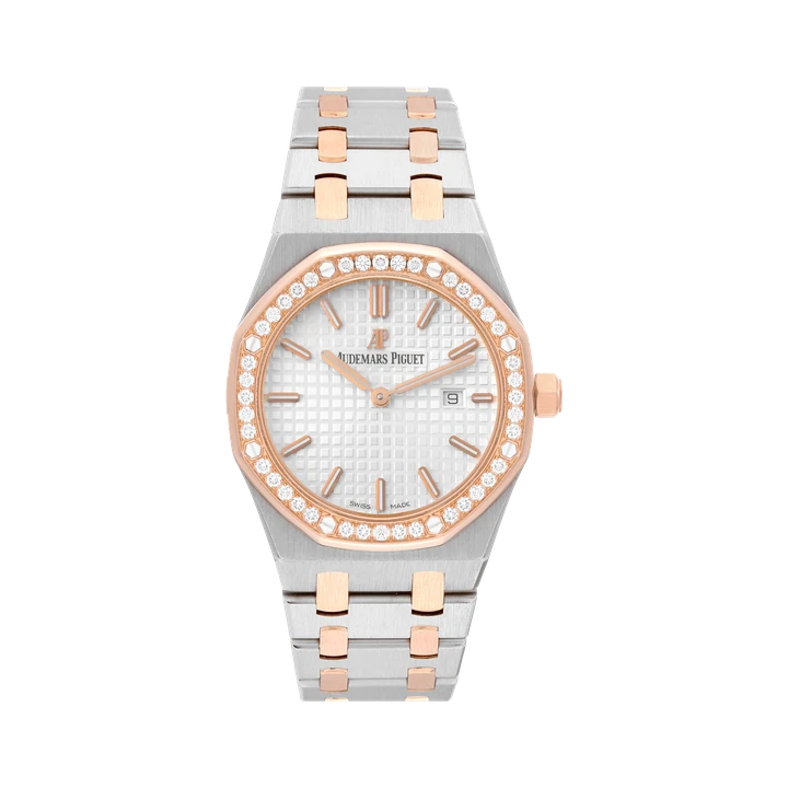 Audemars Piguet Royal Oak 33 (White, Diamond Bezel), reference 67651SR.ZZ.1261SR.01