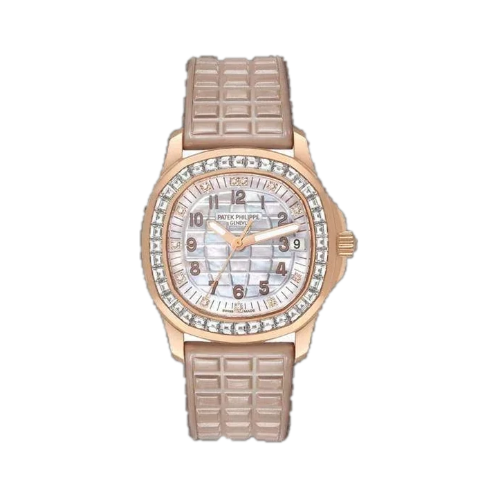 Patek Philippe Aquanaut Luce Joaillerie (Mother of Pearl), reference 5072R-001, at Yousef Watch