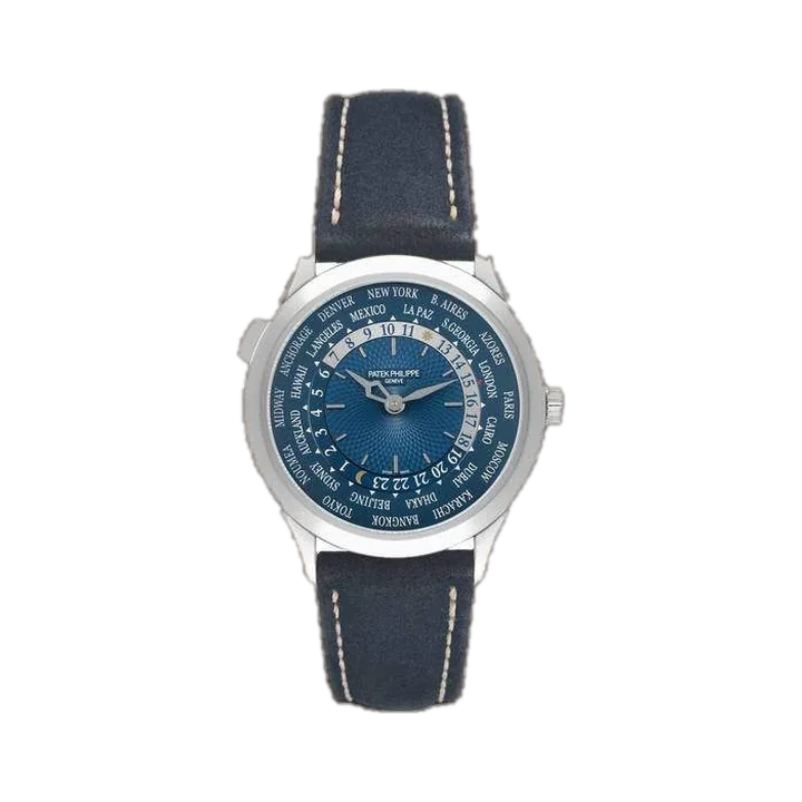 Patek Philippe World Time (Blue Dial), reference 5230P-001, at Yousef Watch