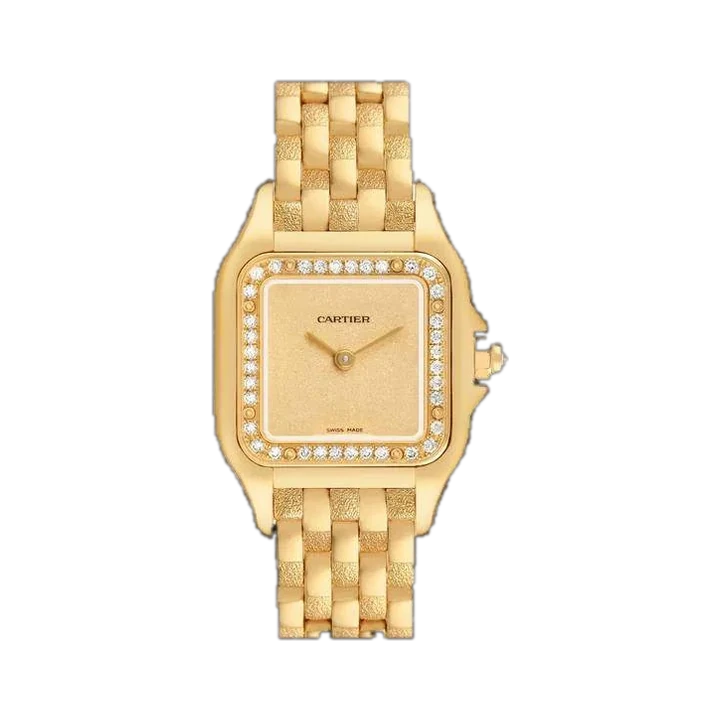 Cartier Panthère de Cartier Small (Gold grained Dial), reference WJPN0057, at Yousef Watch