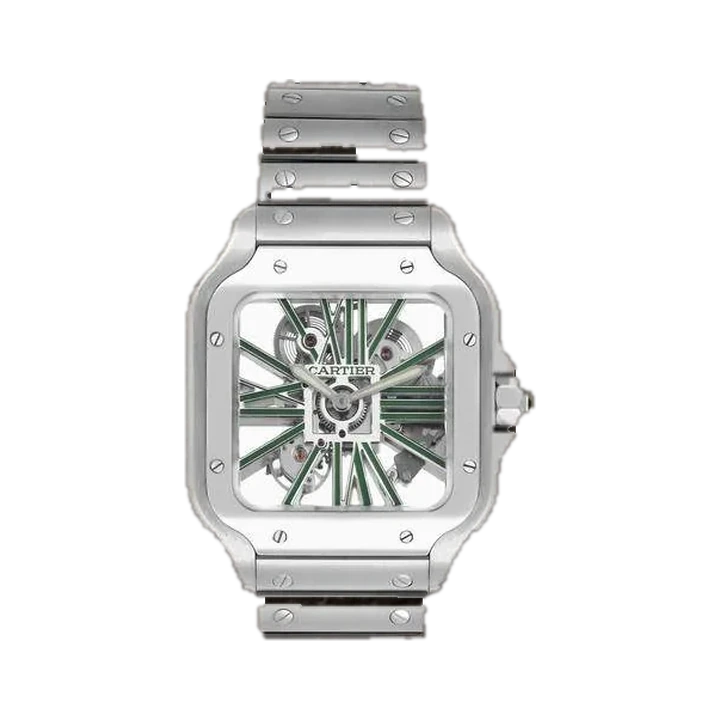 Cartier Santos de Cartier (Skeleton Dial), reference WHSA0028, at Yousef Watch