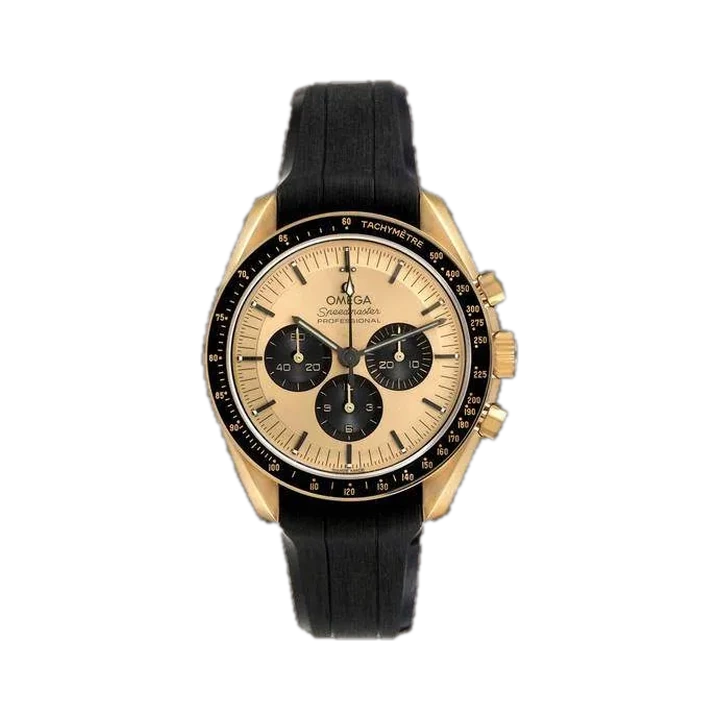 Omega Speedmaster Moonwatch (Gold Dial), reference 310.62.42.50.99.001, at Yousef Watch