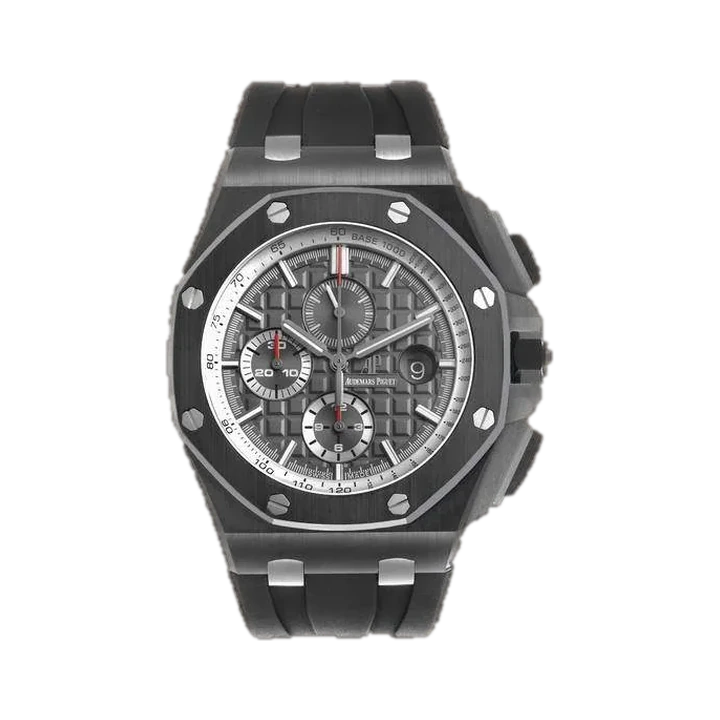 Audemars Piguet Royal Oak Offshore Chronograph (Grey Dial), reference 26405CE.OO.A002CA.01, at Yousef Watch