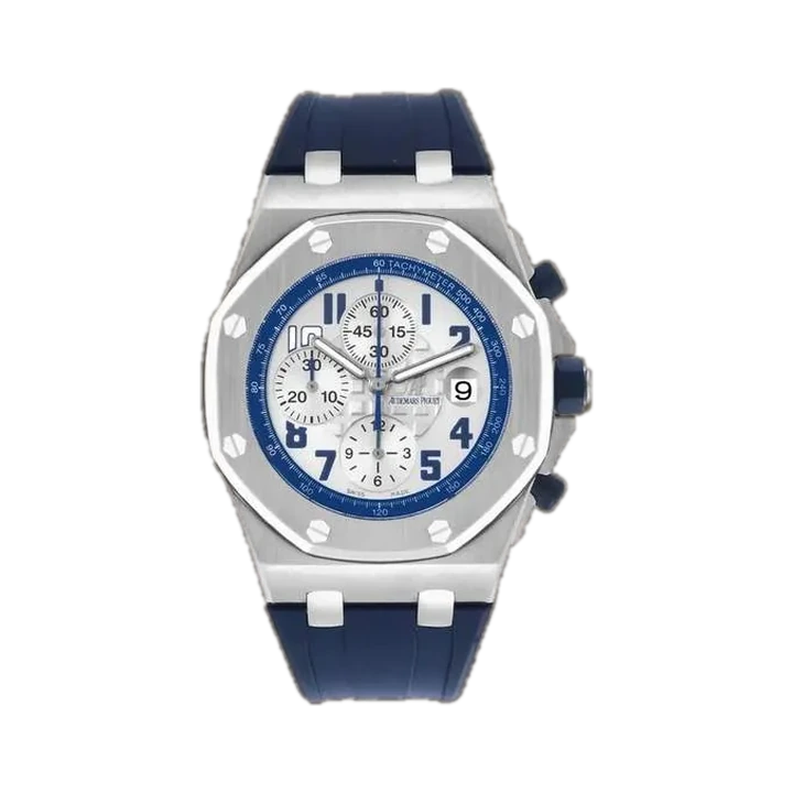 Audemars Piguet Royal Oak Offshore 42 (White Dial), reference 26470ST, at Yousef Watch