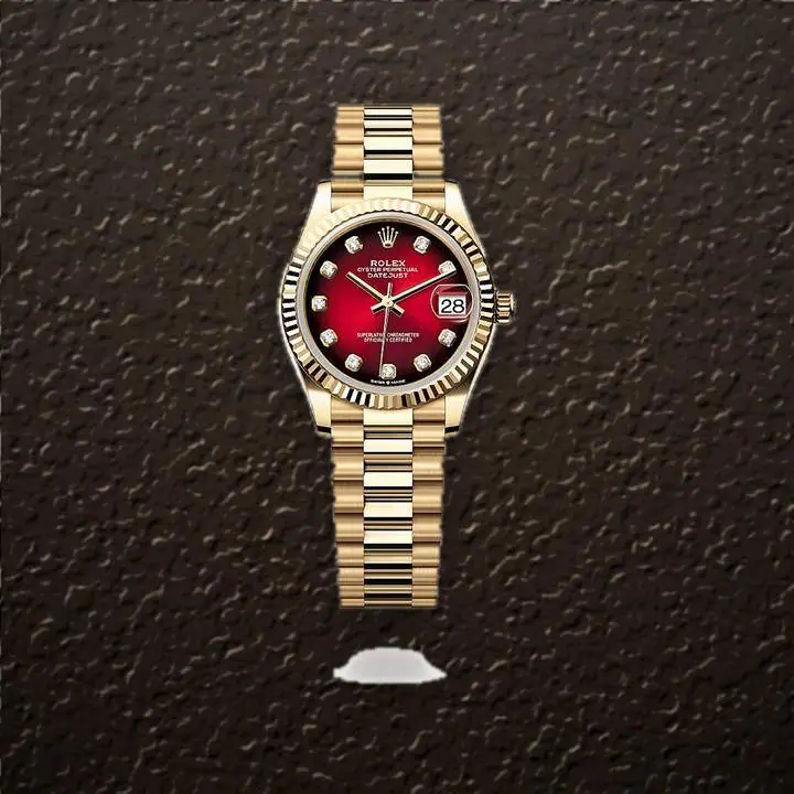 Rolex Datejust 31 (Red Ombré), reference 278278G, at Yousef Watch