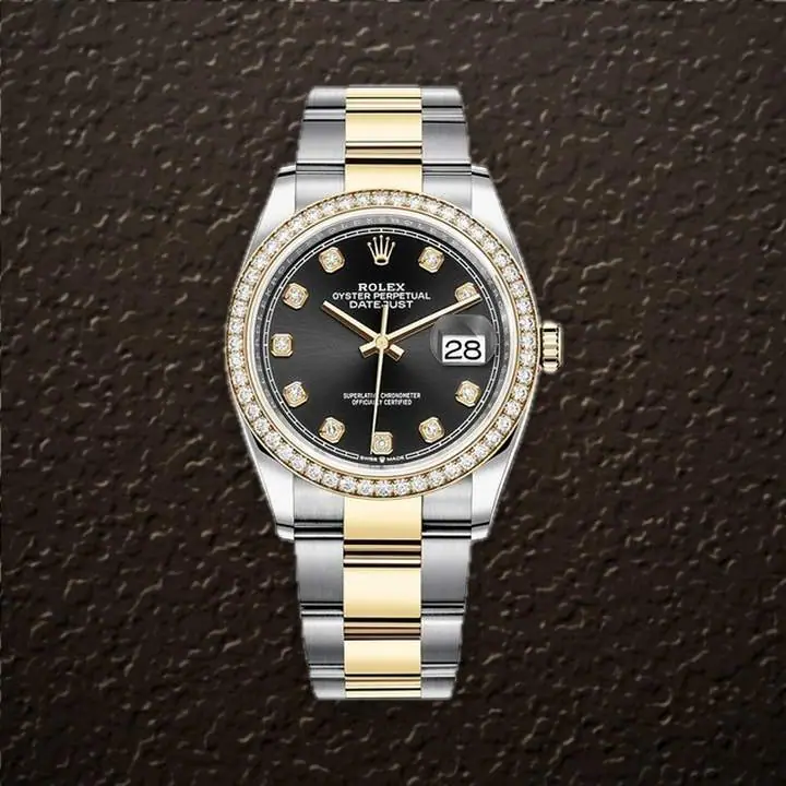 Rolex Datejust 36 (Black Diamond), reference 126283RBR, at Yousef Watch