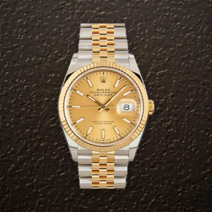 Rolex Datejust 36 (Champagne Jubilee), reference 126233NG, at Yousef Watch