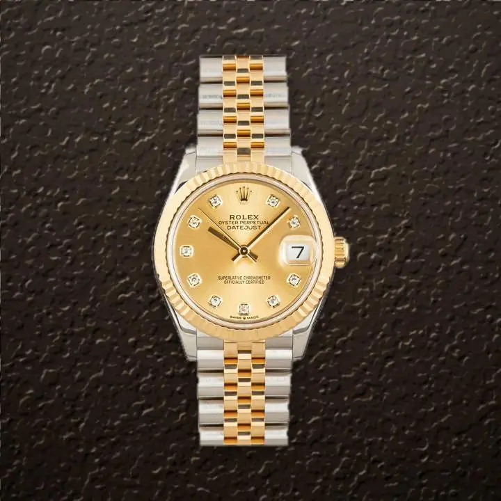 Rolex Datejust 31 (Champagne Diamond), reference 278273G, at Yousef Watch
