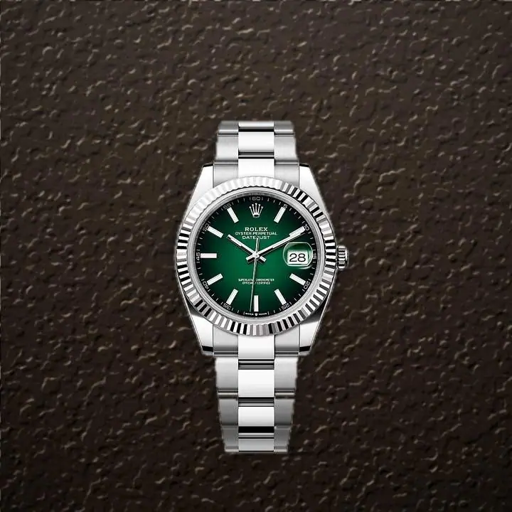 Rolex Datejust 41 (Green Ombre), reference 126334, at Yousef Watch