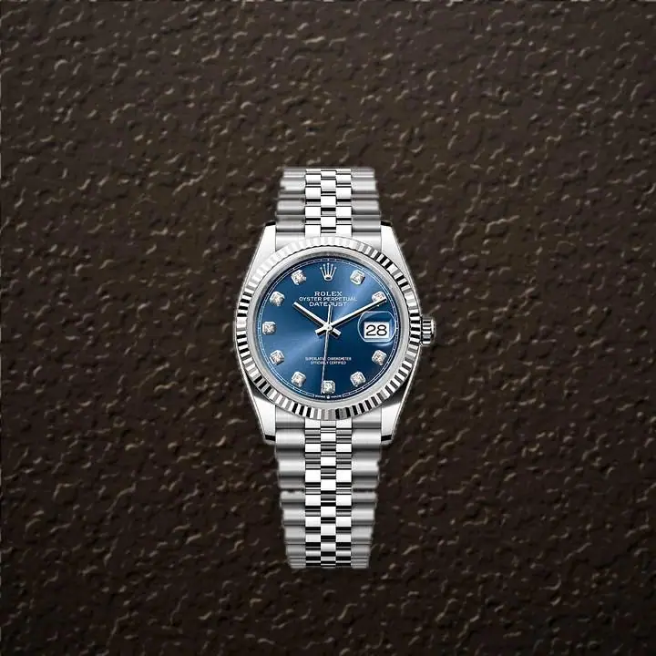 Rolex Datejust 36 (Blue Diamond Jubilee), reference 126234G, at Yousef Watch