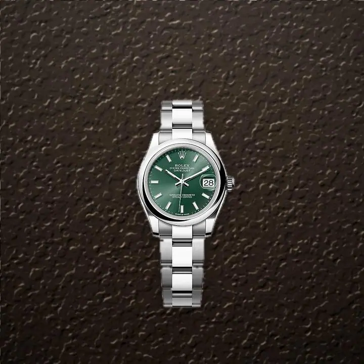 Rolex Datejust 31 (Green Index), reference 278240, at Yousef Watch