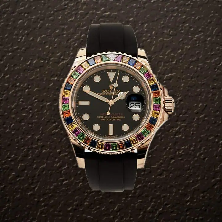 Rolex Yacht-Master 40 (Gem-Set), reference 116695SATS, at Yousef Watch