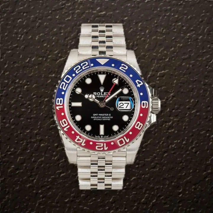Rolex GMT-Master II (Pepsi Jubilee), reference 126710BLRO, at Yousef Watch