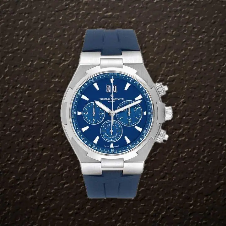 Vacheron Constantin Overseas Chronograph (Blue Dial), reference 49150/000A-9745, at Yousef Watch