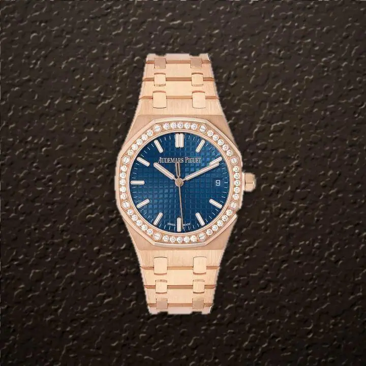 Audemars Piguet Royal Oak 34 (Silver Dial), reference 77451OR, at Yousef Watch