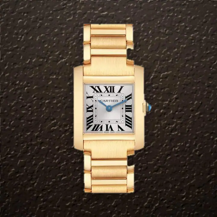 Cartier Tank Française (Gold sunray Dial), reference WGTA0344, at Yousef Watch