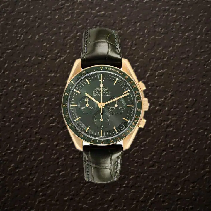 Omega Speedmaster Moonwatch (Green Dial), reference 310.63.42.50.10.001, at Yousef Watch